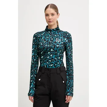 Dámská mikina Sportovní mikina EA7 Emporio Armani AF14634.7W000396 tyrkysová 69X, vel. M