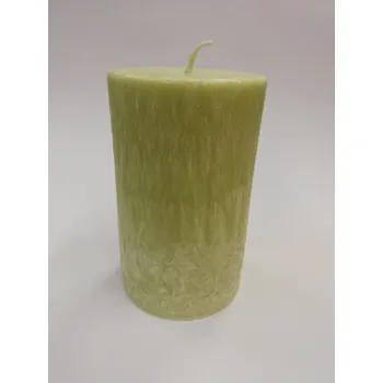 Svíčka Svíčka vonná palmová - Válec 13 cm - zelená Vůně: santalové dřevo