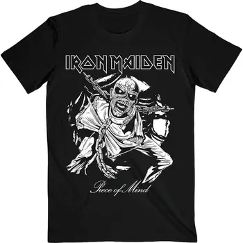 Pánské tričko Iron Maiden Piece of Mind Mono Eddie Black XL Tričko