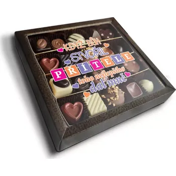 Bonboniéra Sablio Pralinky Když Bůh stvořil přítele - 20 ks pralinek