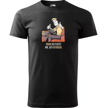 Sablio Tričko s potiskem Ano, jsem autobusák - černé 5XL