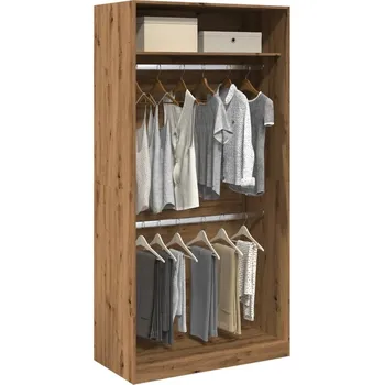 Příborník a kredenc zahrada-XL Šatní skříň dub artisan 100 x 50 x 200 cm kompozitní dřevo 3307809