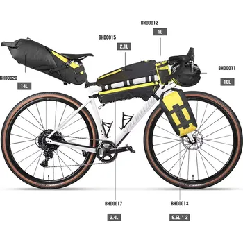 Sport Bikepackingová sada Rhinowalk Wilderness B - žlutá