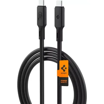 Datový kabel Kabel Spigen PB2203 TYPE-C, PD240W, 120cm, černý