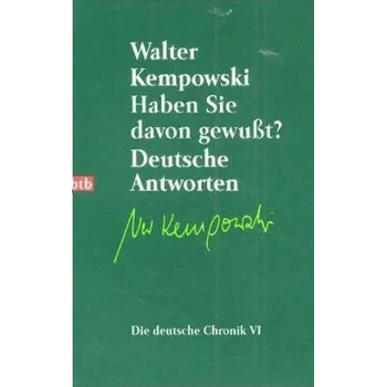 Literární biografie Haben Sie davon gewußt? - Kempowski, Walter