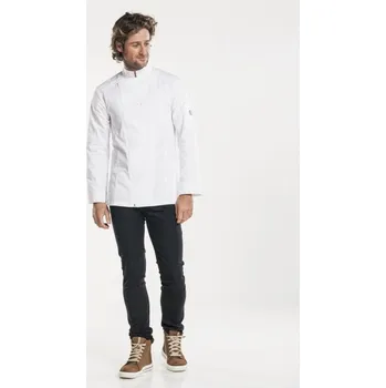 Gastro oděv Chaud Devant | Kuchařský rondon Biker White - White / S / S / bílá
