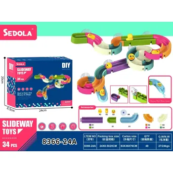 Kuličková dráha Sedola Připevňovací dráha do koupele 34 ks