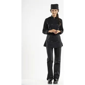 Gastro oděv Chaud Devant | Dámský kuchařský rondon Poco Black - Black / 3XL / 3XL / černá