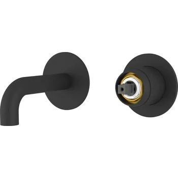 Vodovodní baterie Sapho Ultramix tělo podomítkové dvouprvkové umyvadlové baterie hubice 10 cm černá mat UT110B-1