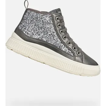 Dívčí obuv Geox Dívčí Stříbrná dívčí kotníková obuv Geox Laquinny Girl Stříbrná 29 (2942179)