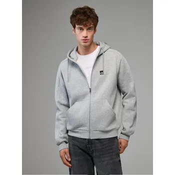 Pánská mikina Mikina na zip s kapucí - M - House - šedá - 388HI-85M