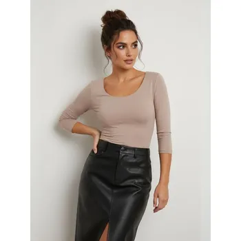 Dámská halenka Sinsay - Halenka s 3/4 rukávem - krémová - 198AI-12X - 198AI-12X-L