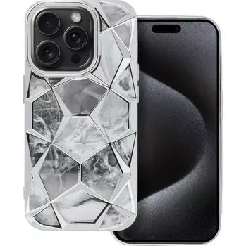 Pouzdro na mobilní telefon Pouzdro CASE Twinki iPhone 15 Pro Max - Stříbrný