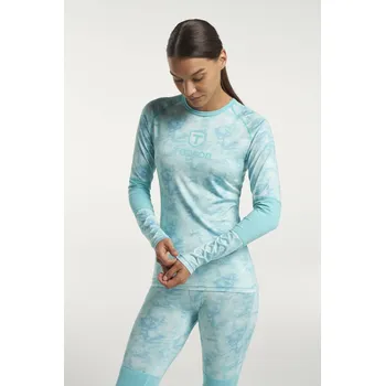 TENSON Baselayer Top W Tie Dye Turquoise S - S