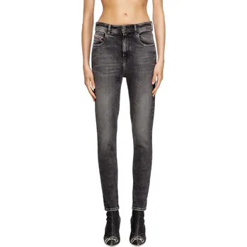 Dámské džíny DŽÍNY DIESEL 1984 SLANDY-HIGH TROUSERS BLACK