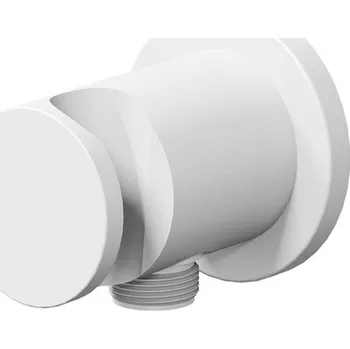 Tyč na sprchový závěs Ravak stěnový vývod podomítkový s držákem bílá X07P684