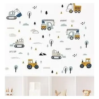 Dětský pokoj Naklejki na ścianę do pokoju dziecka traktory