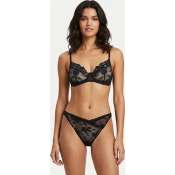 Kalhotky Hunkemöller Kalhotky string Darcy 302365 Černá XS