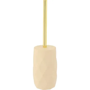 WC štětka WC kartáč Lorantos, béžová/se zlatými prvky