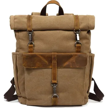 Městský batoh TopMode Rolovací retro plátěný batoh 503347