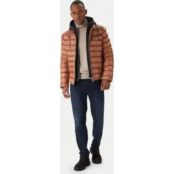 Pánská casual bunda Milestone Kožená bunda Ms Apollo 531068 60510 Měděná Regular Fit 54