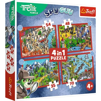 Trefl Puzzle 4v1 Oblíbení Treflíci