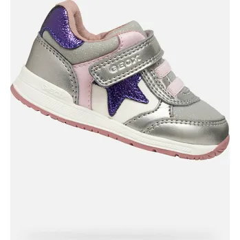 Dívčí obuv Geox Dívčí Stříbrné dívčí boty pro první krůčky Geox Rishon Stříbrná 25 (2942770)