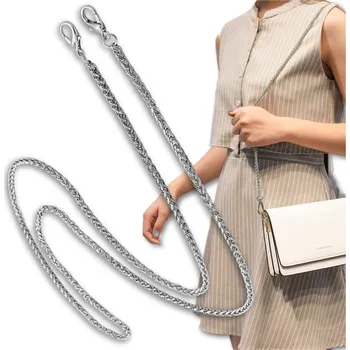 Kabelka Camerazar Dlouhý stříbrný kovový řetízek na kabelku