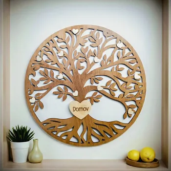 Dekorace z Řečice Dřevěný Strom života 40cm ♥️