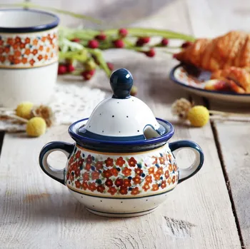 Cukřenka BOLESŁAWIEC GU-944 DEC. DU52 350 ml - keramická cukřenka