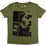 Jimi Hendrix Let Me Live Khaki Green XL Dámské Tričko