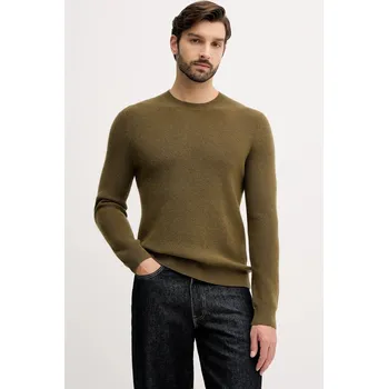 Dámské oblečení Svetr s příměsí vlny Sisley 18AYS104I zelená 87X, vel. M