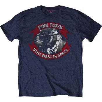 Pánské oblečení Pink Floyd First In Space Vignette Navy Blue XL Tričko