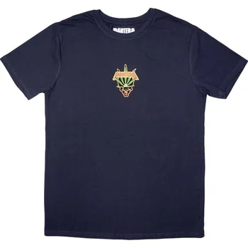 Pánské tričko Pantera Tričko Mini Leaf Skull Unisex Navy Blue M