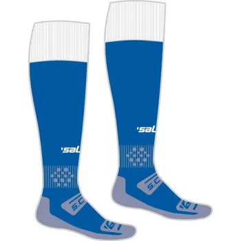 Saller SHEFFIELD Stulpny s ponožkou BARVA: 110 modrá-bílá, Velikost: JUNIOR Funkční fotbalové stulpny