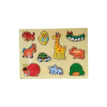 Dřevěná vkládačka zvířata 