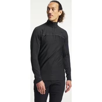 Pánská mikina TENSON TXlite Base Half Zip Men M Black XXL - XXL