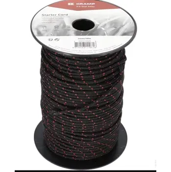 Startovací šňůra - 4,5 mm - od 1 metru - černočervená