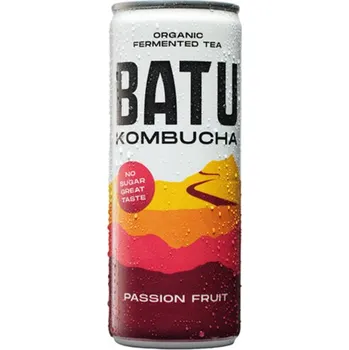 Limonáda Kombucha s příchutí marakuji a manga 250 ml - Batu