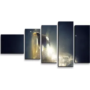Obraz Sablio Obraz - 5-dílný Orel - 100x60 cm