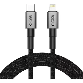 Datový kabel USB-C/Lightning kabel Tech-Protect UltraBoost DNA PD27W/3A 2m Iron Grey