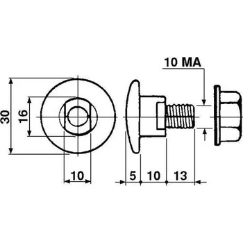 šroub nože vhodné pro KUHN, orig.č. 56210100