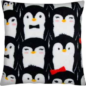 Polštář Dětský polštář COOL PETS 40x40 cm, motiv tučňáci Varianta: Povlak na polštář, 40x40 cm