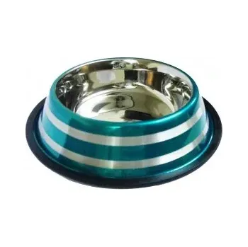 Miska pro psa RAINTECH Miska nerez LINE tyrkysová 1,55l/22cm