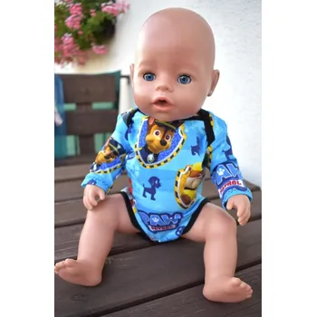 Doplněk pro panenku Body modré s tlapkami