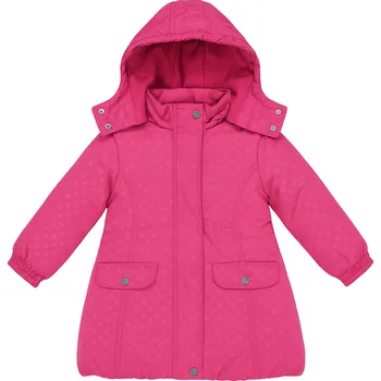 Dívčí bunda Wolf Dívčí vyteplený kabátek s kapucí růžový Velikost: 98
