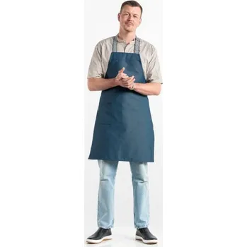 Kuchyňská zástěra Chaud Devant | Kuchářská zástěra s náprsenkou Bohemian Blue - Blue / W70 - L85 / W70 - L85 / modrá