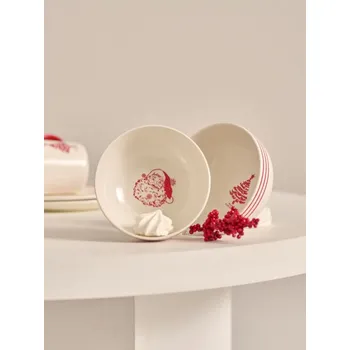 Sinsay - Misky s vánočním motivem 2 kusy - vícebarevná - 406GI-MLC - 406GI-MLC-ONE