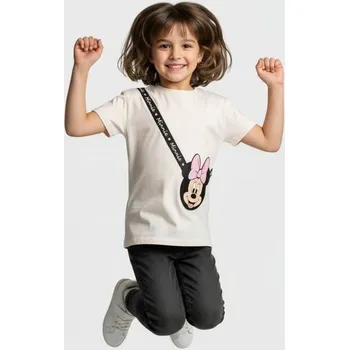 Dívčí tričko Sinsay - Tričko Minnie Mouse - krémová - 732EV-01X - 732EV-01X-128