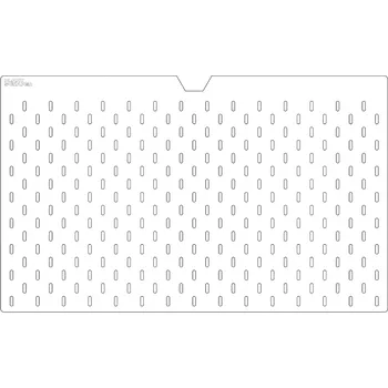 police Komponenty pro IKEA Milsbo - Velká zadní děrovaná deska , Černá